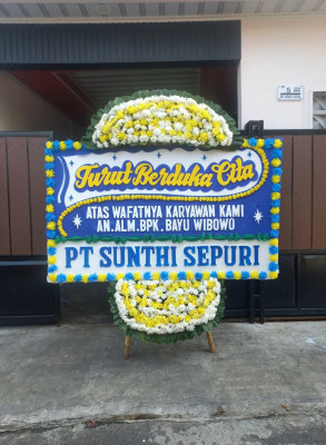 Papan Bunga Duka di Kombos Barat